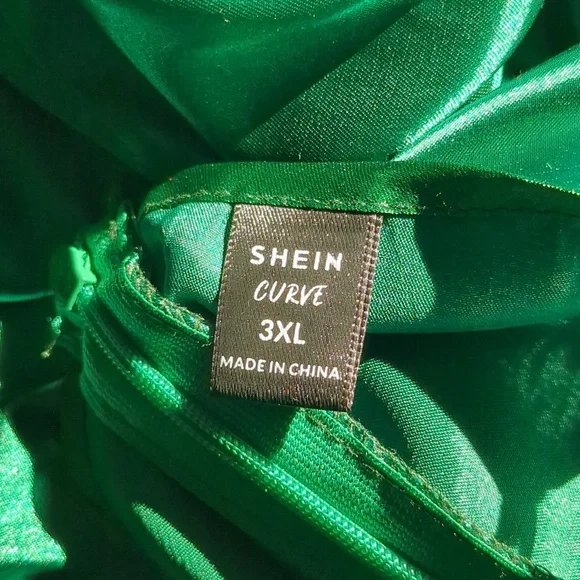 Draped Neck Split Thigh Slip Dress - Picture 10 of 10